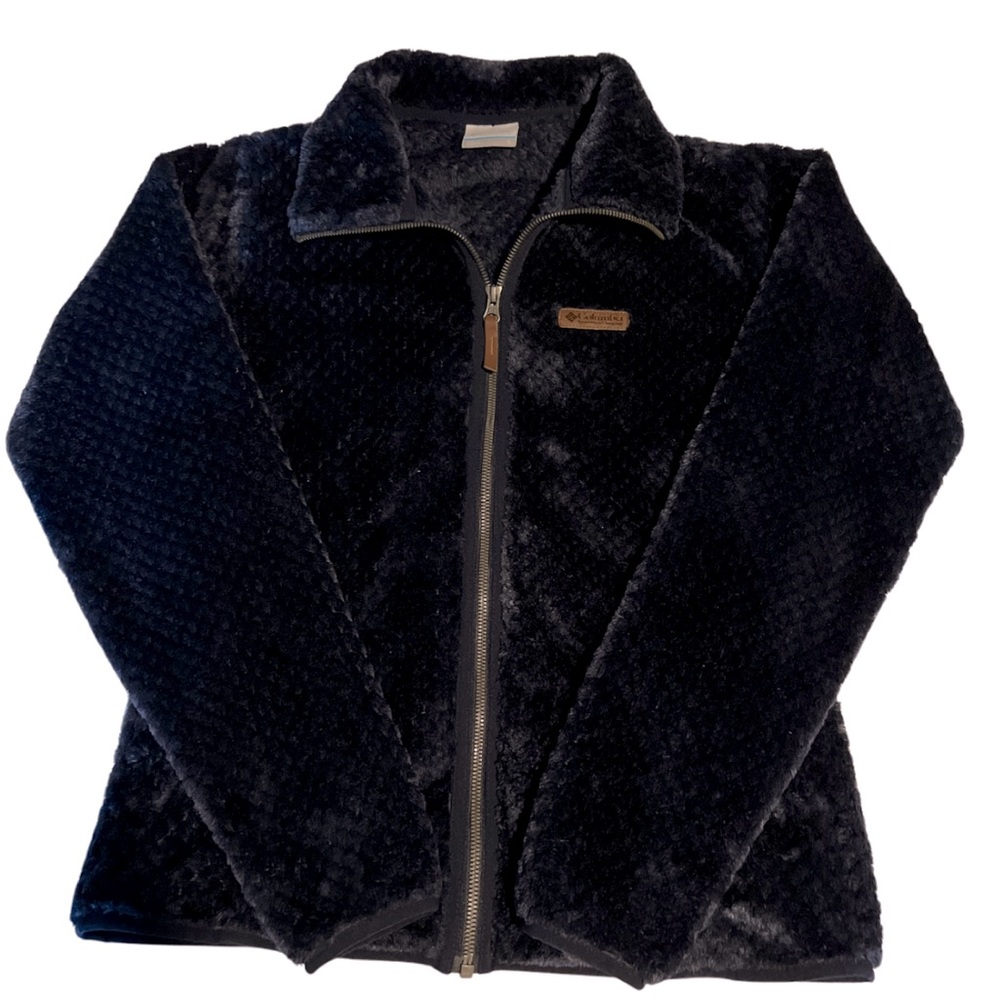 Columbia sportswear Sherpa full zip fleece jacket dark blue size small